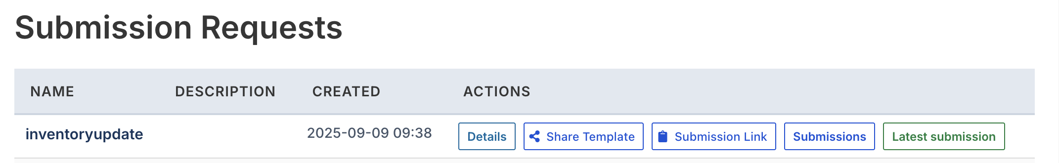 Request List